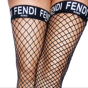 Custom thigh high fishnets
